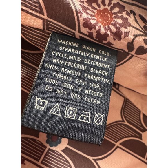 vintage London Fog Red Ladies Trench Coat M/L Mid-Length Polyester Lined Spring - Picture 5 of 5